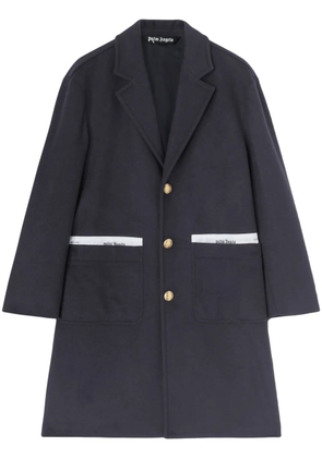 Palm Angels Sartorial Tape button-up coat - Blue