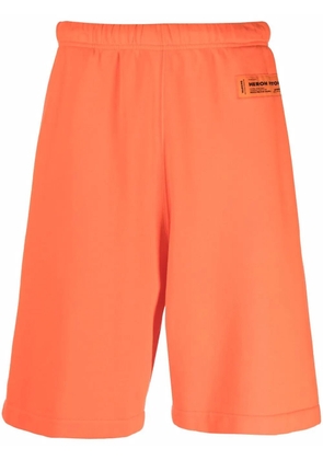 Heron Preston recycled cotton track shorts - Orange