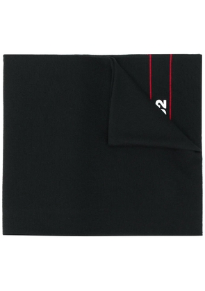 DSQUARED2 logo print scarf - Black