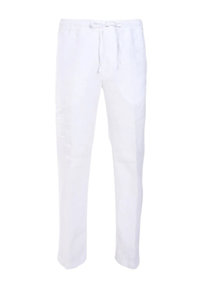 120% Lino drawstring-waist trousers - White
