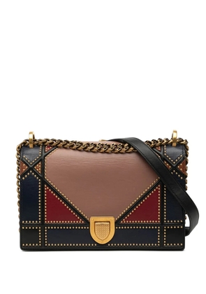 Christian Dior Pre-Owned 2018 Medium Multicolore Studded Lambskin Diorama Flap crossbody bag - Brown