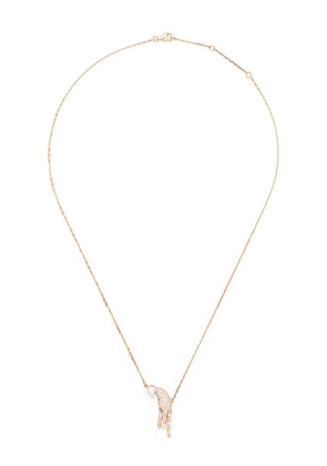 Yvonne Léon 18kt yellow gold Feline diamond necklace