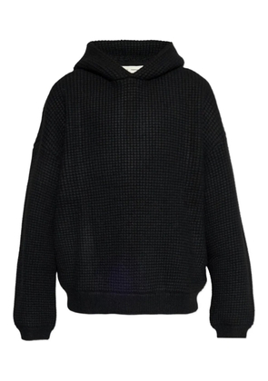 FEAR OF GOD ESSENTIALS hooded waffle hoodie - Black