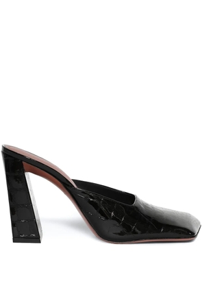 Amina Muaddi 95mm Charlotte mules - Black