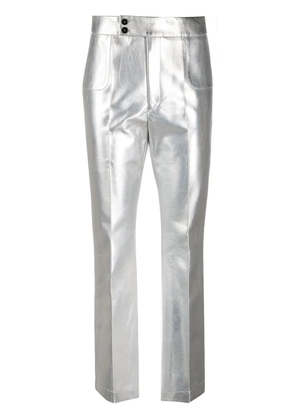 Philosophy Di Lorenzo Serafini metallic straight-leg trousers - Silver
