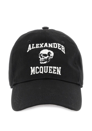 Alexander McQueen embroidered 'Black' cap