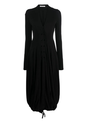 Philosophy Di Lorenzo Serafini V-neck double-breasted midi dress - Black