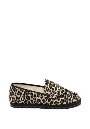 Gondolina leopard-print loafers - Brown