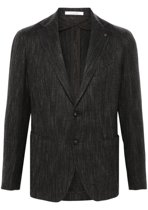 Tagliatore herringbone blazer - Brown