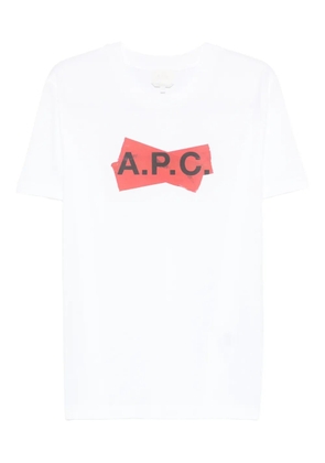 A.P.C. logo-detail T-shirt - White