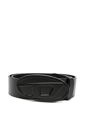 Diesel Oval D logo-plaque belt - Black
