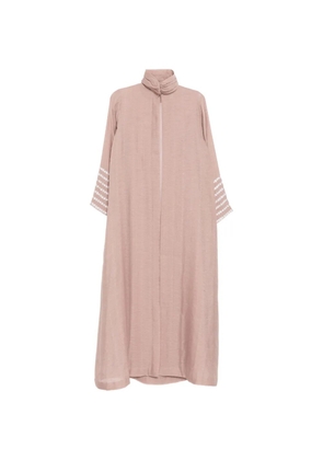 SHATHA ESSA floral-embellished maxi dress - Brown