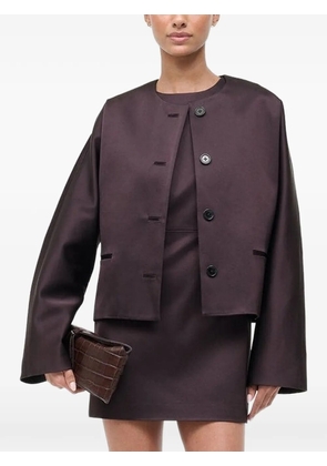 STAUD Liz cropped jacket - Brown