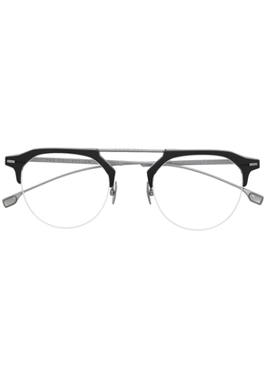 BOSS geometric-frame glasses - Silver