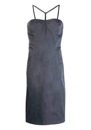 Versace Pre-Owned bustier midi dress - Grey