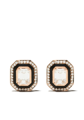 Selim Mouzannar 18kt rose gold diamond Mina earrings - Pink