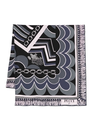 PUCCI printed silk scarf - Black