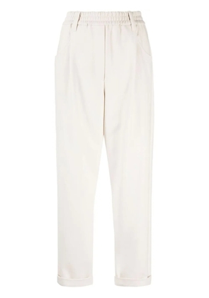 Brunello Cucinelli cropped straight-leg trousers - Neutrals