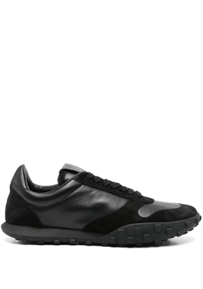 Jil Sander leather lace-up sneakers - Black