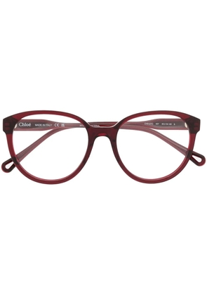 Chloé Eyewear round-frame glasses - Red