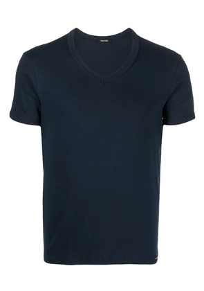 TOM FORD V-neck short-sleeve T-shirt - Blue