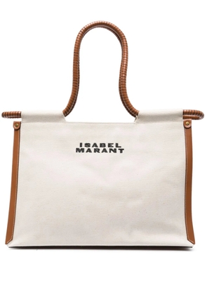 ISABEL MARANT Toledo cotton tote bag - Neutrals