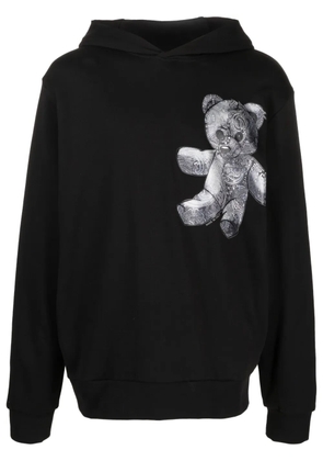 Philipp Plein Teddy Bear paisley-print hoodie - Black