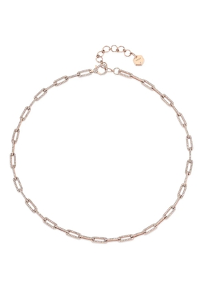 SHAY 18K rose gold diamond cable-link chain necklace - Pink