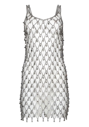 Rabanne embellished-chain dress - Silver