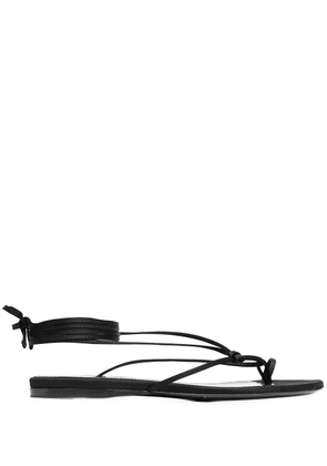 The Attico wraparound style sandals - Black