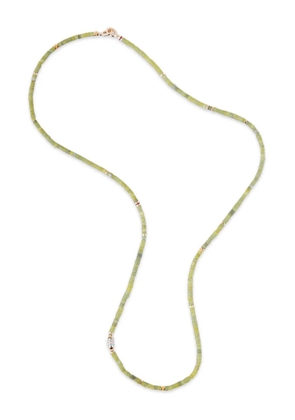 MAOR 18kt yellow gold Cherish jade and diamond necklace - Green