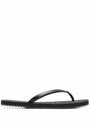 Michael Michael Kors monogram-print flip flops - Black