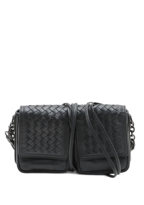 Bottega Veneta Pre-Owned Intrecciato leather cross body bag - Black