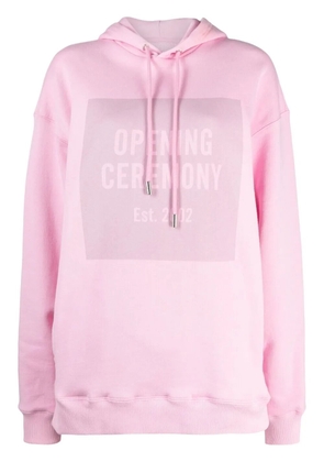 Opening Ceremony box logo hoodie - Pink