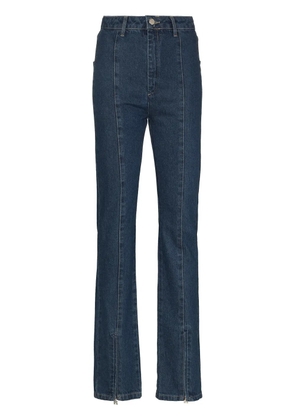 ROTATE BIRGER CHRISTENSEN Jada zip-ankle flared jeans - Blue