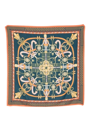 N.Peal printed foulard - Blue