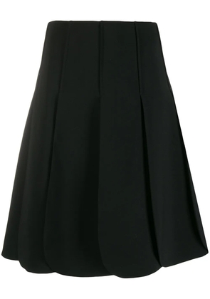 Valentino Garavani pleated A-line skirt - Black