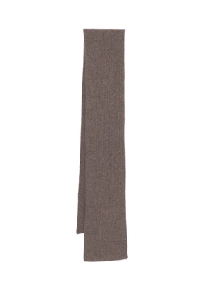 N.Peal ribbed scarf - Brown