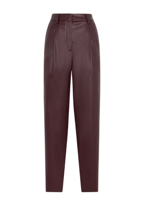 Boglioli vegan leather Trousers - Brown
