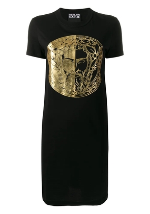 Versace Jeans Couture foil-print T-shirt dress - Black