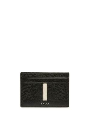 Bally striped-edge leather cardholder - Black