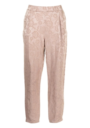 Fabiana Filippi high-rise cropped jacquard trousers - Neutrals