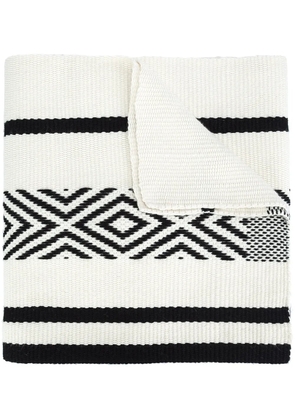 VOZ Comunidad merino-wool scarf - White