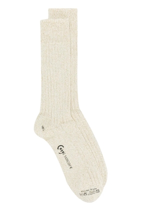 Suicoke lurex high socks - Neutrals