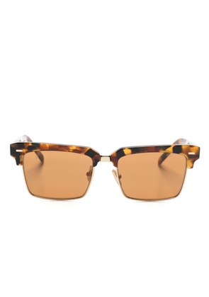 Miu Miu Eyewear MU10ZS rectangle-frame sunglasses - Brown