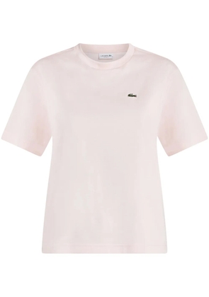 Lacoste jersey-texture T-shirt - Pink