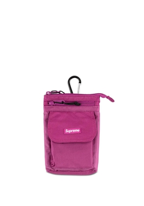 Supreme logo-patch shoulder bag - Pink