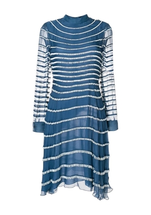 Valentino Garavani ruffled midi dress - Blue