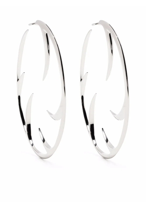 Shaun Leane multi cat claw hoop earrings - Silver