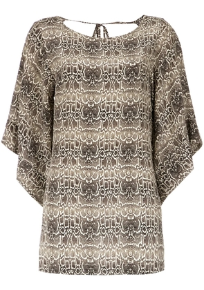 Amir Slama silk beach dress - Neutrals